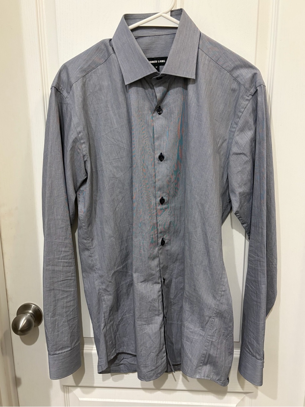 Jared Lang Men's Long-Sleeve Dress Shirt - Gray